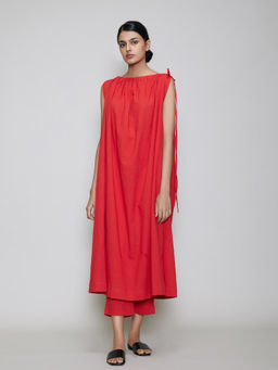 Mati - Yupa Aakaar Dress-Red