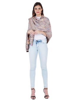 MUFFLY - Super Fine Soft Womens Mudal Reversible Paisley Print Stole