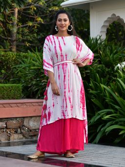 Mulmul - Diya Shibori Kurta (Set of 2)