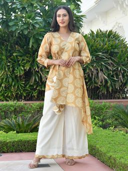 Mulmul - Takshvi Asymmetrical Suit (Set of 2)