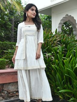 Mulmul - By Aerabella Siya Layered Dress With Cover-Up