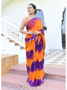 Mulmul.com - Bird Of Paradise Chiffon Saree