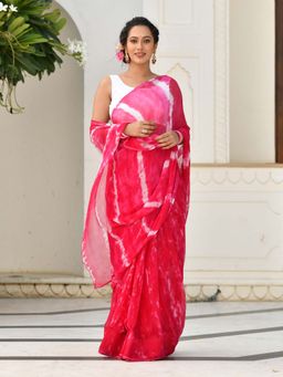 Mulmul.com - Azaleas Chiffon Saree