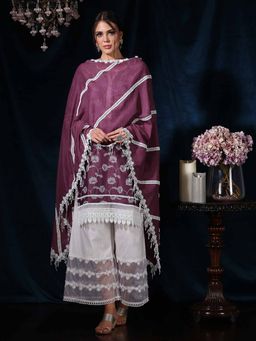 Mulmul - Cotton Daigonal Chunni