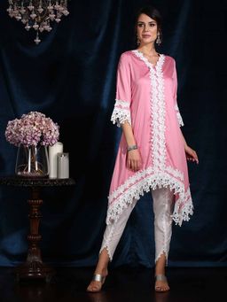 Mulmul - Cotton Embroidered Rosemary Kurta