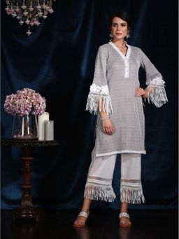 Mulmul - Cotton Embroidered Poppy Kurta
