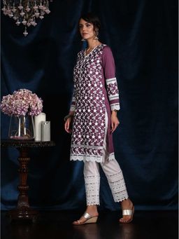 Mulmul - Cotton Embroidered Buttercup Kurta
