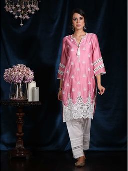 Mulmul - Cotton Embroidered Willowbrook Kurta