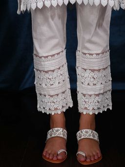 Mulmul - Cotton Pintuck Pants