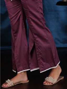 Mulmul - Cotton Slit Bell Bottoms