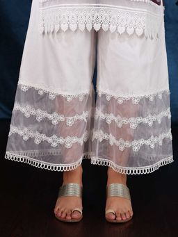 Mulmul - Cotton Organza Palazzo