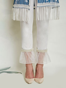 Mulmul - White Pearl Pants