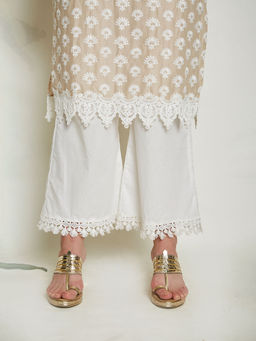 Mulmul - Tassel White Pants