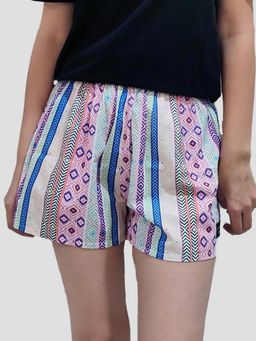 Whats Down - Vertical Boho Women's Boxers Multi-Color