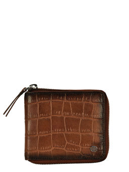 Eske - Quintin Bifold Zipped Mens Wallet Tan