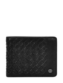 Eske - Adolf Bi-Fold Genuine Leather Wallet with 3 Card Slots RFID Protected Tornedo Black