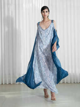 MANDIRA WIRK - Blue Kaftan