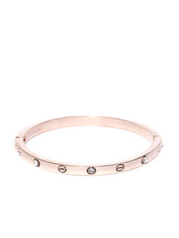 Jewels Galaxy - Gold Plated Handcrafted Bangle Style Bracelet