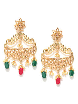 Jewels Galaxy - Multi-Color Handcrafted Drop Earrings