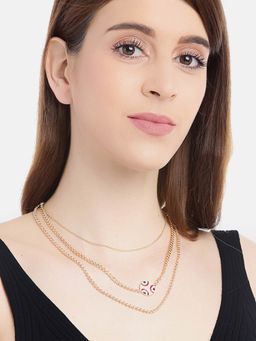 Blueberry - Gold Mixed Metal Necklace