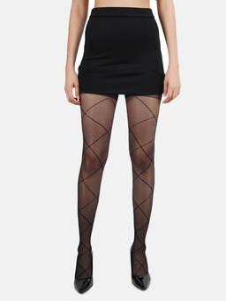 NEXT2SKIN - Women Nylon Sheer Transparent Pantyhose Stocking -Black