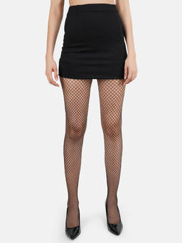 NEXT2SKIN - Women Fishnet Pattern Mesh Pantyhose Stockings -Black, Medium Net