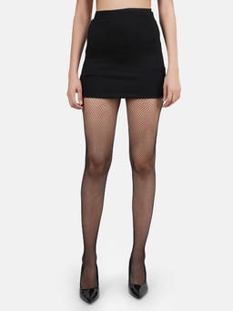 NEXT2SKIN - Women Fishnet Pattern Mesh Pantyhose Stockings -Black, Small Net
