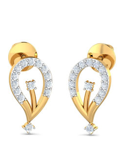 KuberBox - 14K Ausone Elegant Studs for Women and Girls