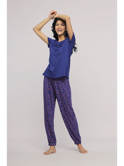 NeceSera - Blue-Heart Modal Pajama Set