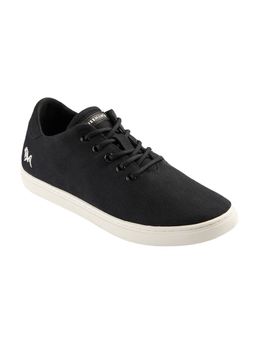 Neeman's - Cotton Classic Unisex Coal Black With White Sole Sneakers