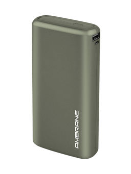 Ambrane - 20000mAh Fast Charging & Compact Size Li-Polymer Power Bank (Neos, Midnight green)