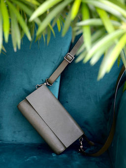 Tann-ed - Olive Classic Pouchette Sling Bag