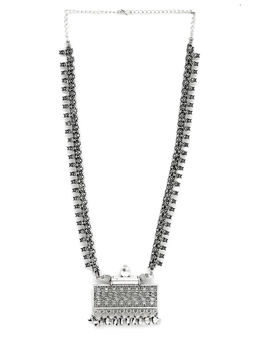 Teejh - by Joker and Witch Mixed Metal Necklace with Bracelet, Toe Rings, Ring and Earring (Set of 5)