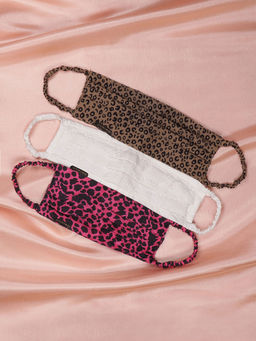 Vastramay - Animal Printed Reusable Anti-Pollution Comfortable Multi-Color Mask (Pack of 3)