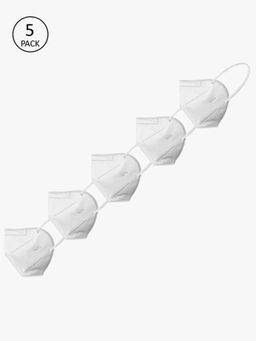 Yelloe - White 5 layer N95 Mask in White (Pack of 5)