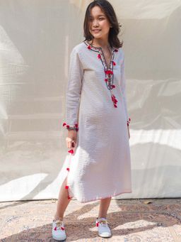 Nikasha - Bulbul Straight Embroidered Dress