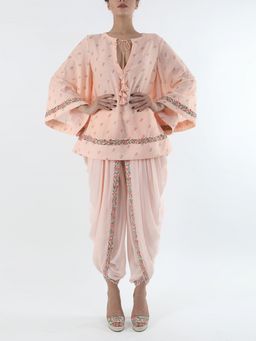 Nikasha - Bloom Salmon Khadi Top - Customisable