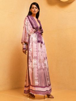 Nikita Mhaisalkar - Lilac Floss Print Kaftan
