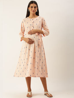 Nejo - Feeding/Nursing Maternity Dress - Pink