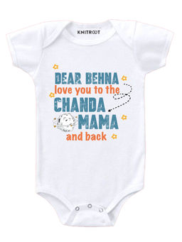 KNITROOT - Dear Behna White Onesie
