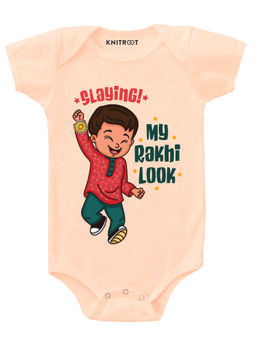 KNITROOT - Slaying Peach Onesie