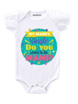 KNITROOT - White Single Do You Printed Onesie