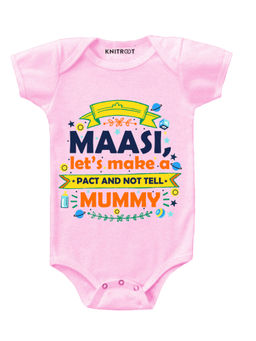 KNITROOT - Pink Maasi Mjummy Printed Onesie