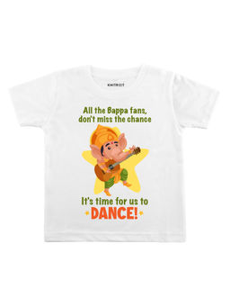 KNITROOT - It'S Time For Dance Printed White T-Shirt