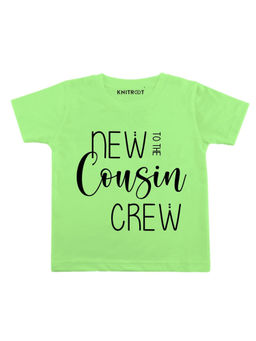 KNITROOT - Green Cousin Crew Green Printed T-Shirt