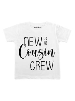 KNITROOT - White Cousin Crew Printed T-Shirt