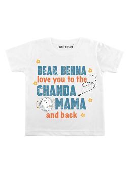 KNITROOT - White Dear Behna Printed T-Shirt