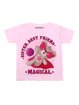KNITROOT - Pink Magical Pink Printed T-Shirt