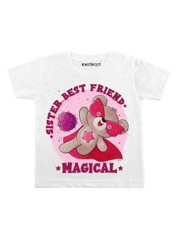 KNITROOT - White Magical Printed T-Shirt