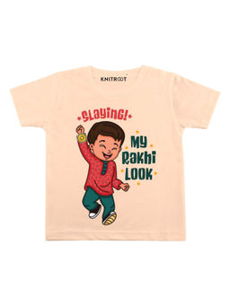 KNITROOT - Peach Slaying Peach Printed T-Shirt